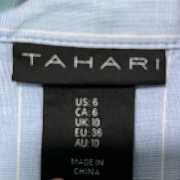 Tahari Striped Shirt Dress (Size 6) - Picture 7 of 7